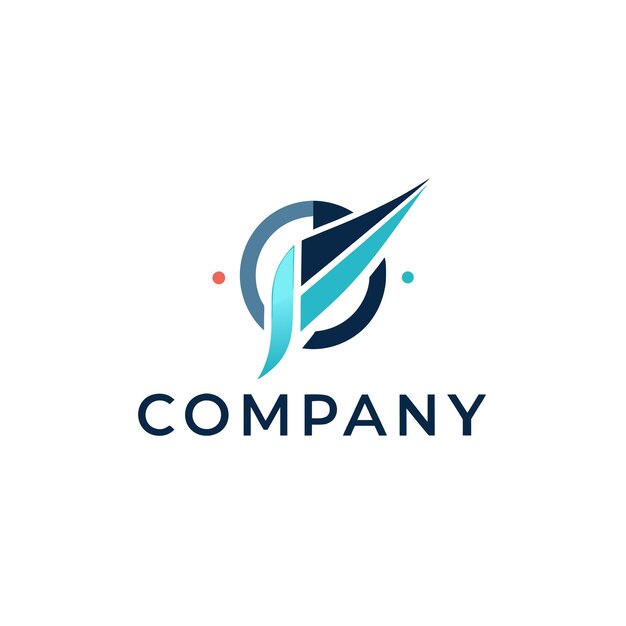 Ilustración vectorial de diseño creativo de logotipo para Tech Startup Company