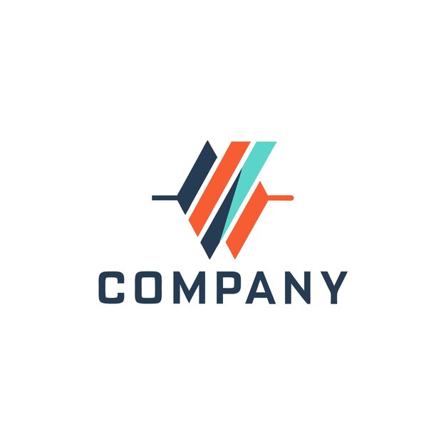 Ilustración vectorial de diseño creativo de logotipo para Tech Startup Company