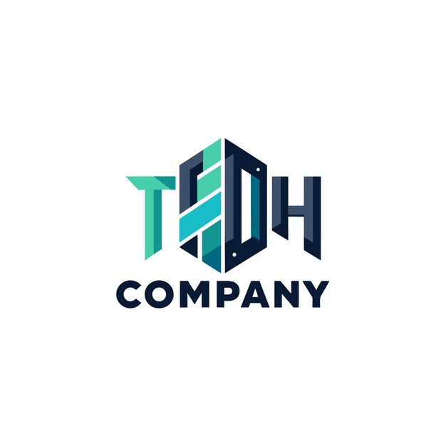 Ilustración vectorial de diseño creativo de logotipo para Tech Startup Company