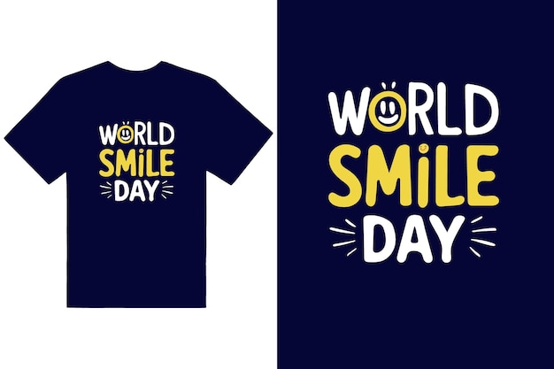 Ilustración vectorial del diseño del día mundial de la sonrisa