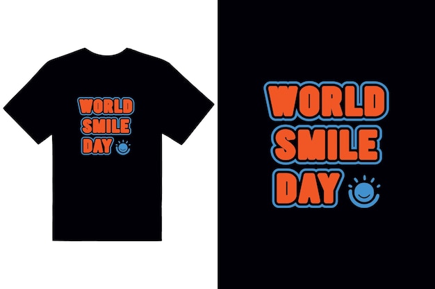 Ilustración vectorial del diseño del día mundial de la sonrisa
