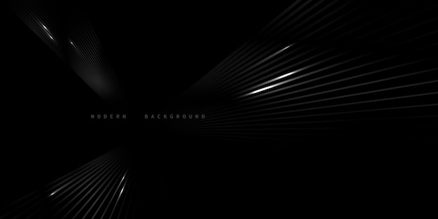 Ilustración vectorial de diseño de fondo abstracto negro elegante
