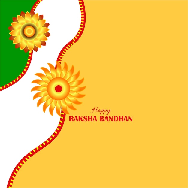 Ilustración vectorial para el diseño de fondo del festival rakhi con rakhi creativo para religiosos indios