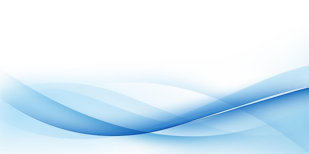 Ilustración vectorial de diseño de fondo de onda azul moderna