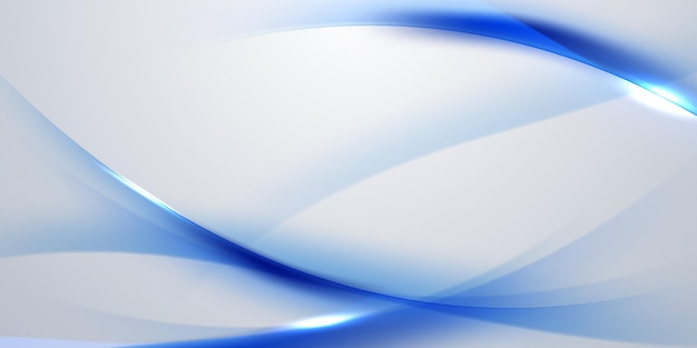 Ilustración vectorial de diseño de fondo de onda azul moderna