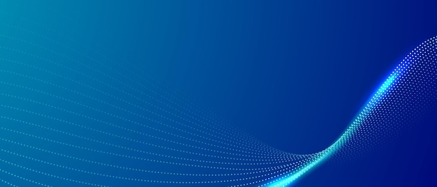 Ilustración vectorial de diseño de fondo de onda azul moderna