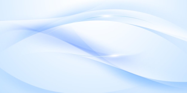 Ilustración vectorial de diseño de fondo de onda azul moderna