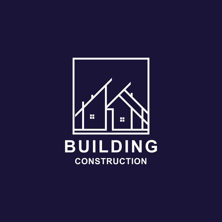 Ilustración vectorial del diseño gráfico del logotipo del edificio