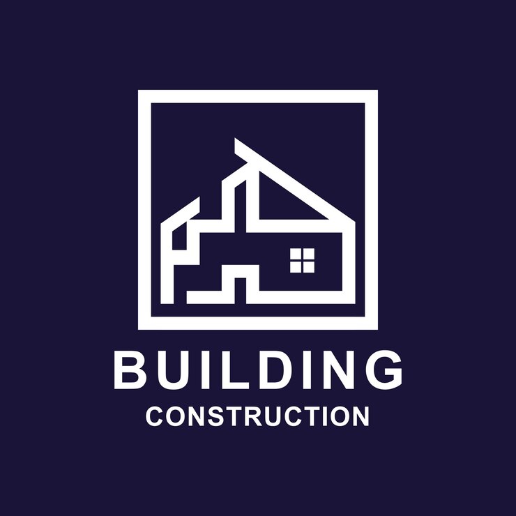 Ilustración vectorial del diseño gráfico del logotipo del edificio