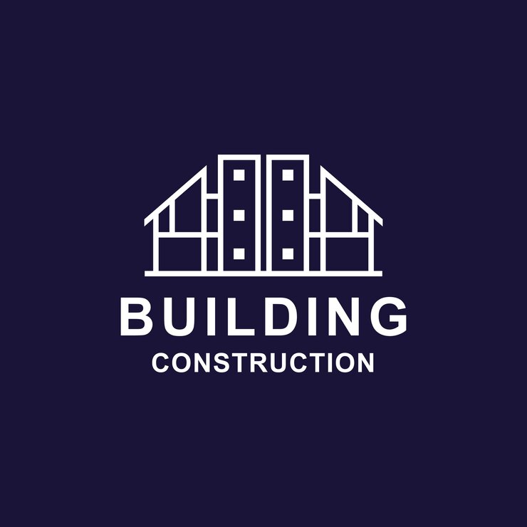 Ilustración vectorial del diseño gráfico del logotipo del edificio