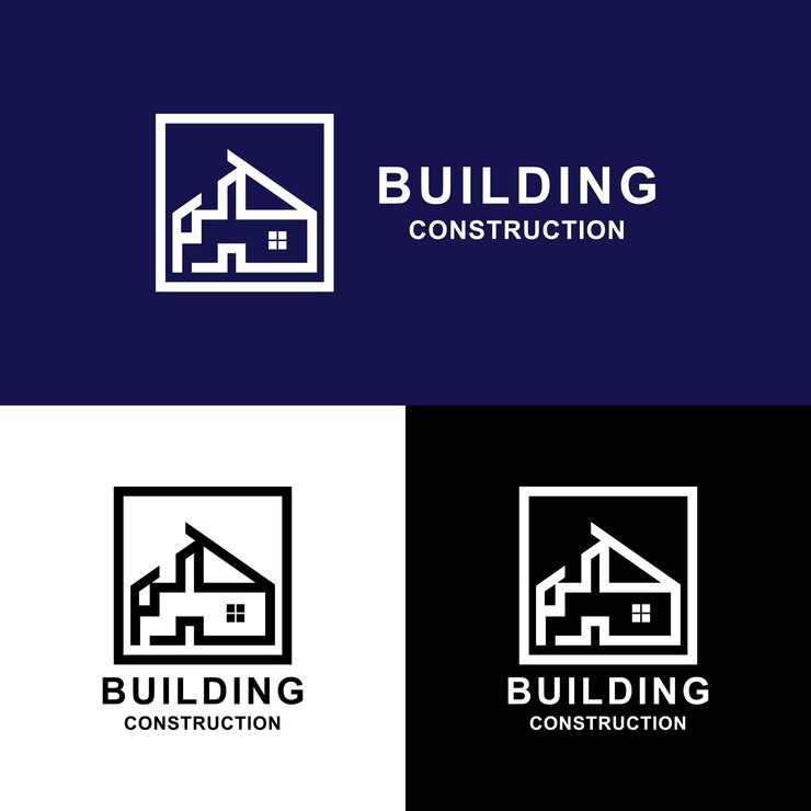 Ilustración vectorial del diseño gráfico del logotipo del edificio