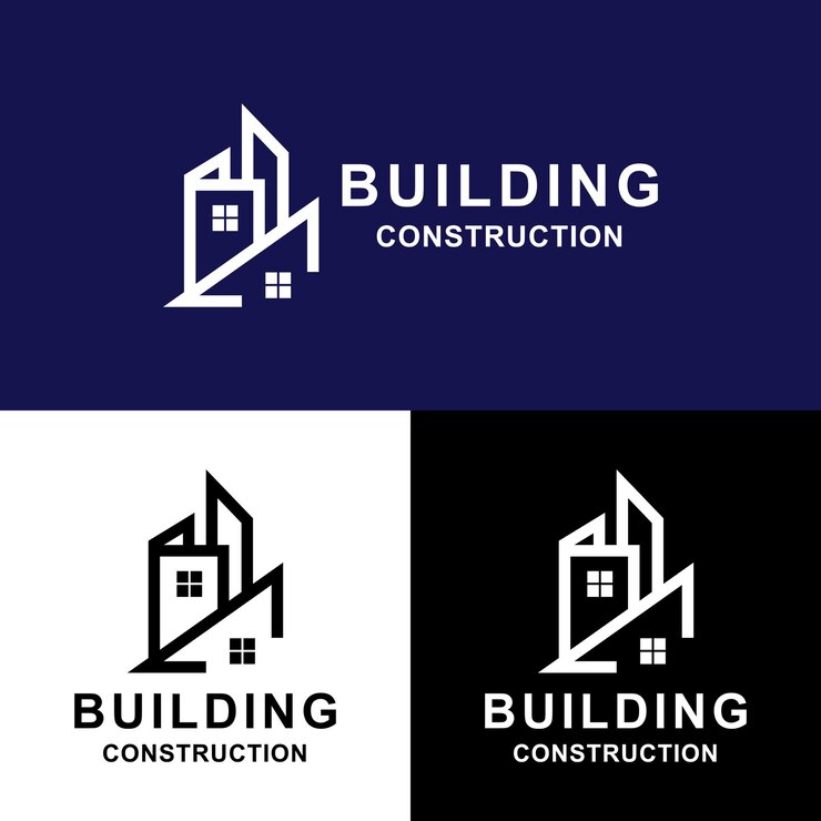 Ilustración vectorial del diseño gráfico del logotipo del edificio