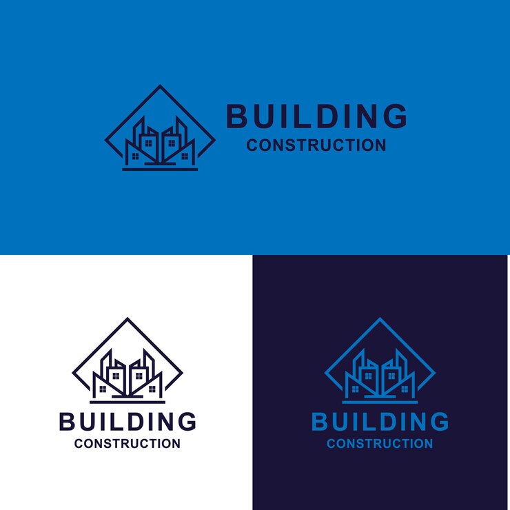 Ilustración vectorial del diseño gráfico del logotipo del edificio