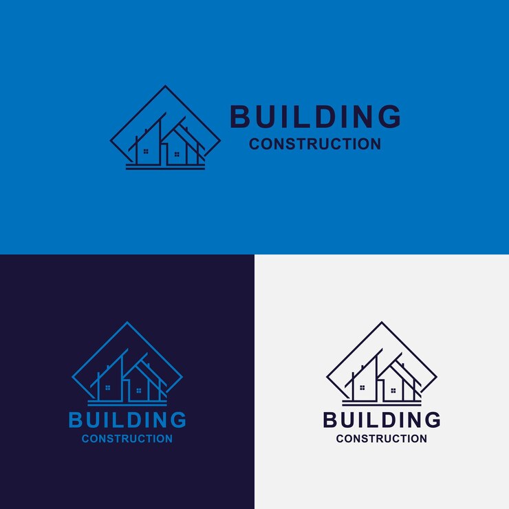 Ilustración vectorial del diseño gráfico del logotipo del edificio