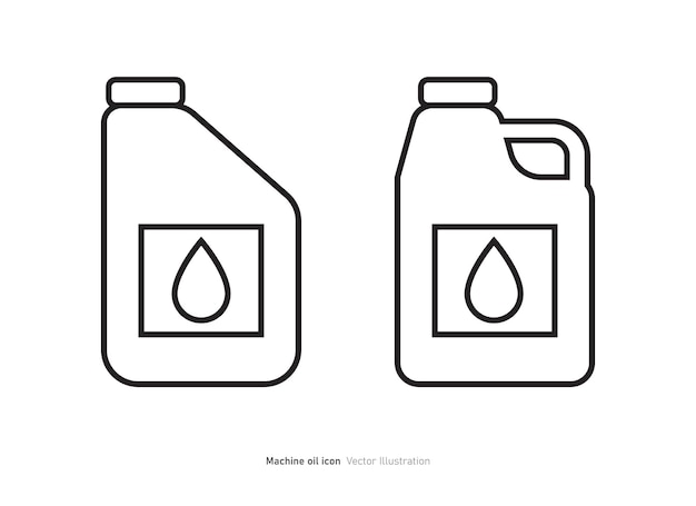 Ilustración vectorial del diseño del icono del aceite de la máquina
