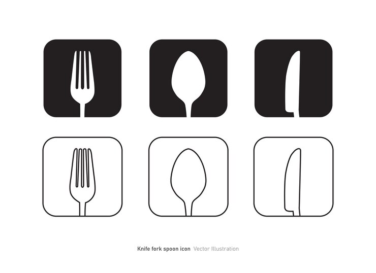 Vector ilustración vectorial del diseño del icono de la cuchilla del cuchillo