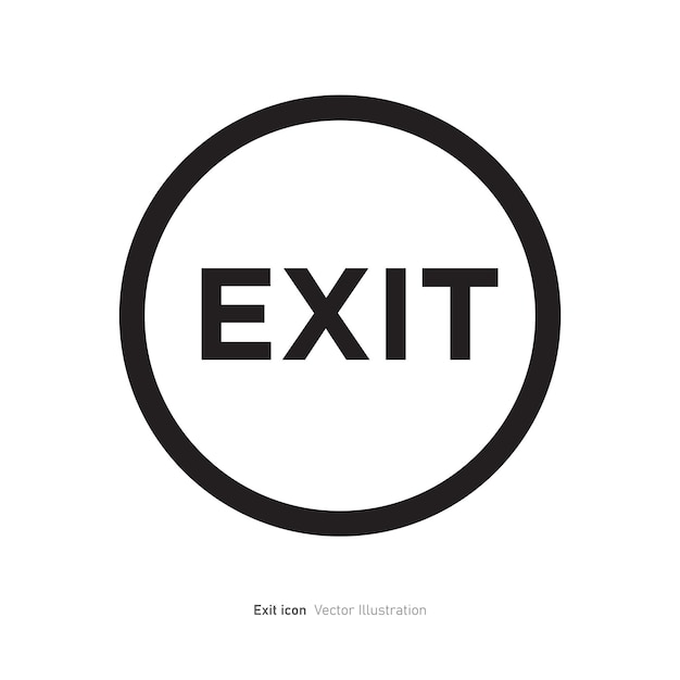 Ilustración vectorial del diseño del icono de entrada de salida