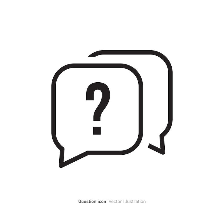 Vector ilustración vectorial del diseño del icono del signo de pregunta