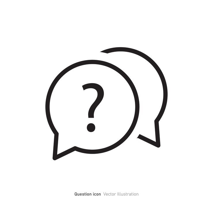 Vector ilustración vectorial del diseño del icono del signo de pregunta