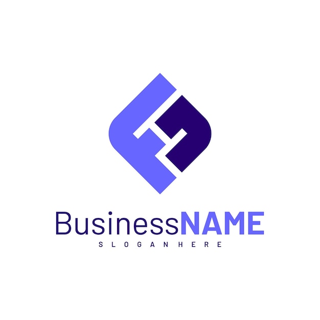 Ilustración vectorial del diseño inicial del logotipo de FN Concepts de logotipo de la letra creativa FN