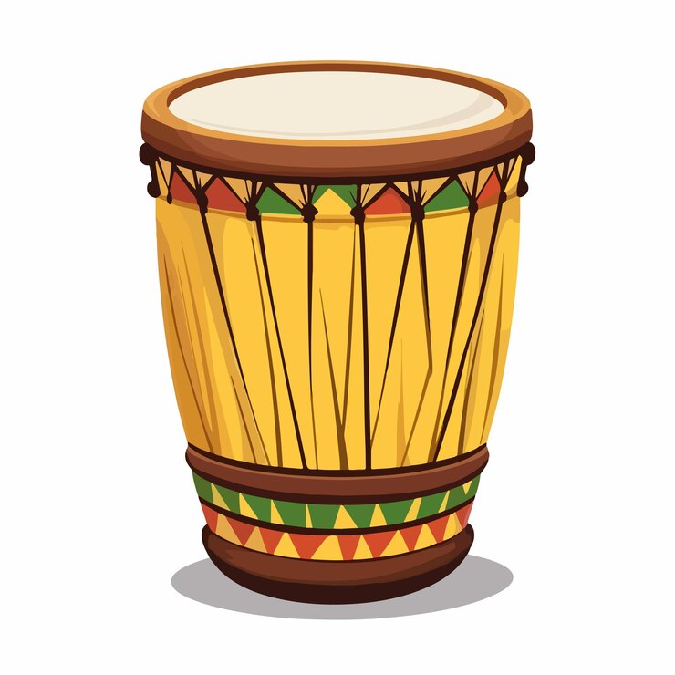 Vector ilustración vectorial del diseño del instrumento de tambor brasileño