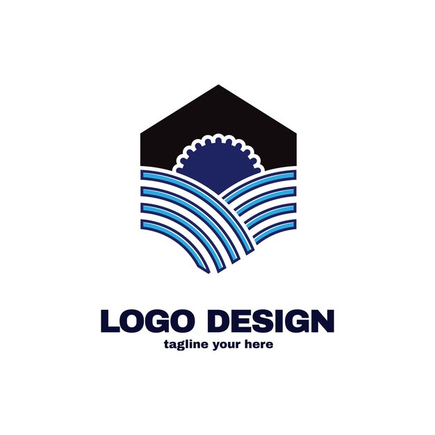 Ilustración vectorial del diseño de letras del logotipo