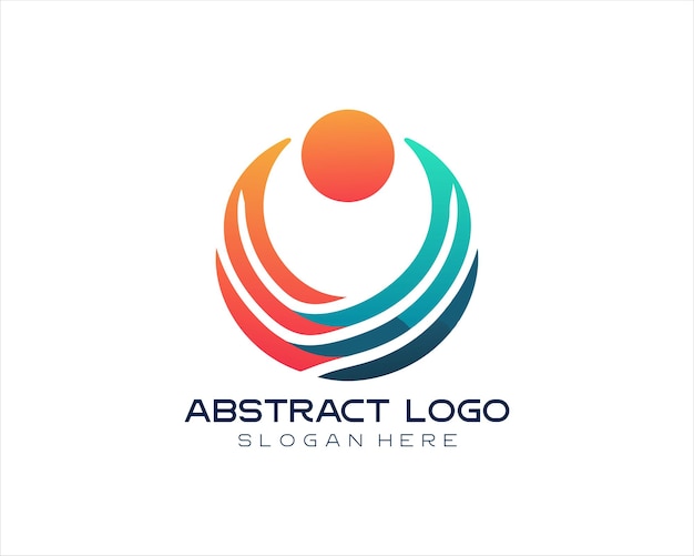 Ilustración vectorial de diseño de logotipo abstracto