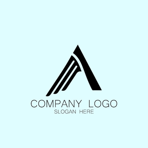Ilustración vectorial del diseño del logotipo del alfabeto