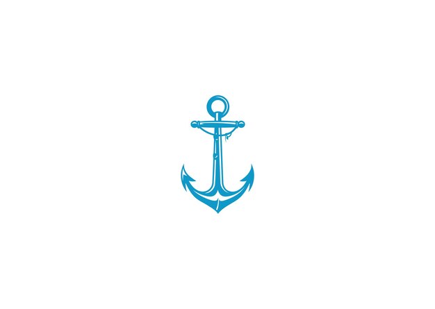 Ilustración vectorial del diseño del logotipo de Anchor