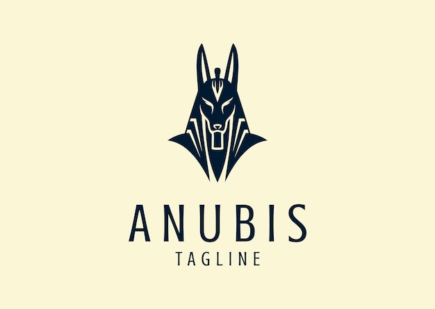 Ilustración vectorial del diseño del logotipo de Anubis