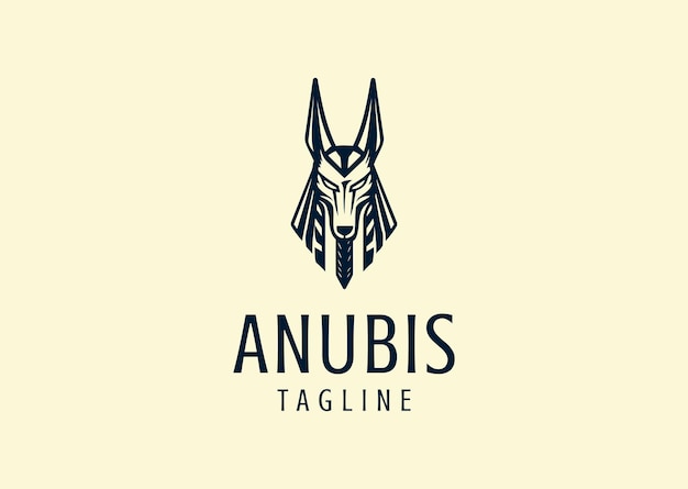 Ilustración vectorial del diseño del logotipo de Anubis