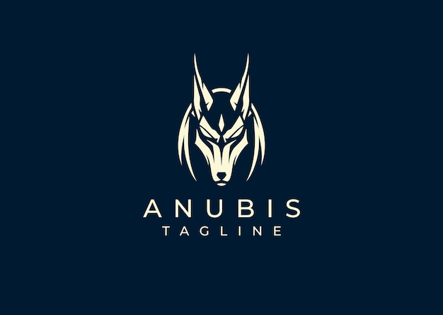 Ilustración vectorial del diseño del logotipo de Anubis