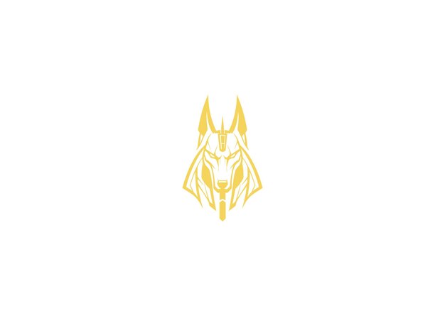 Ilustración vectorial del diseño del logotipo de Anubis