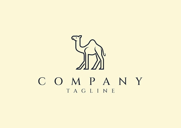 Ilustración vectorial del diseño del logotipo de Camel