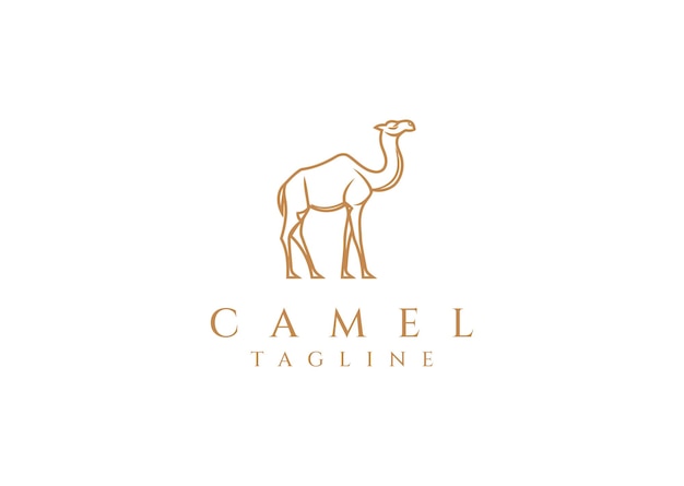 Ilustración vectorial del diseño del logotipo de Camel