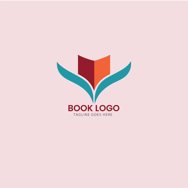Ilustración vectorial Diseño del logotipo de la educación del libro