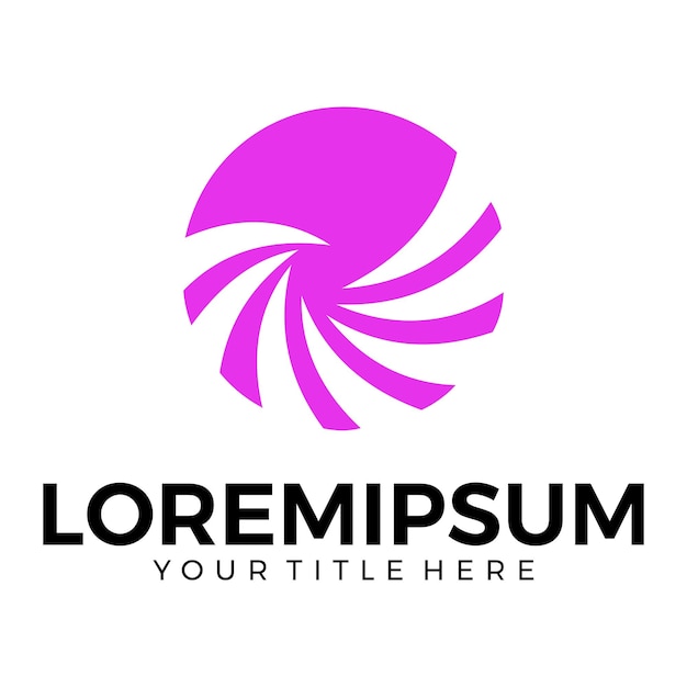 Ilustración vectorial de diseño de logotipo empresarial abstracto moderno Logotipo abstracto geométrico