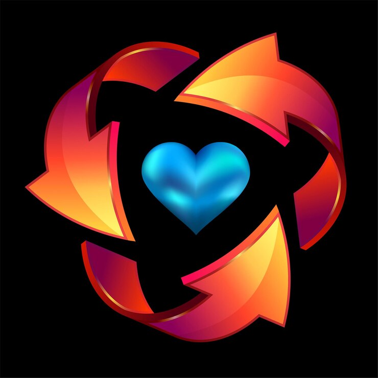 Vector ilustración vectorial del diseño del logotipo de flecha 3d