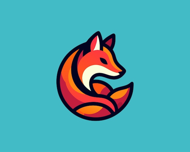 Ilustración vectorial del diseño del logotipo de Fox