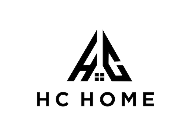 Ilustración vectorial del diseño del logotipo de hc home