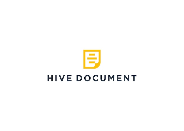 Ilustración vectorial del diseño del logotipo de Hive Honey