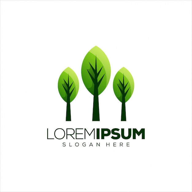 Ilustración vectorial del diseño del logotipo de la hoja