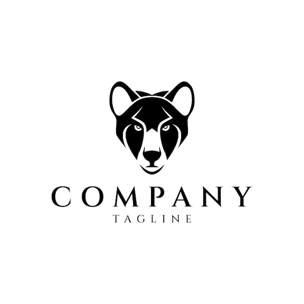Ilustración vectorial del diseño del logotipo del oso
