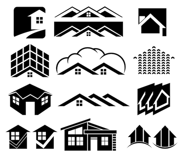 Ilustración vectorial del diseño del logotipo de la propiedad