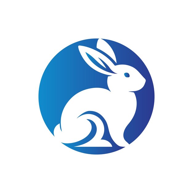 Ilustración vectorial del diseño del logotipo de Rabbit