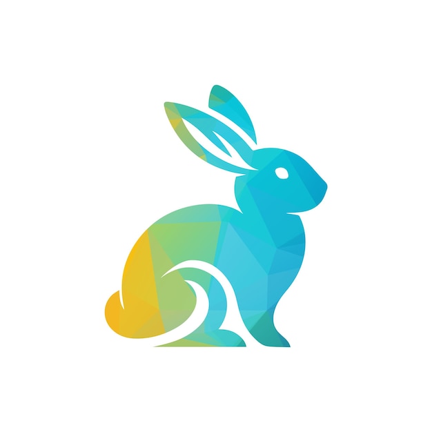 Ilustración vectorial del diseño del logotipo de Rabbit