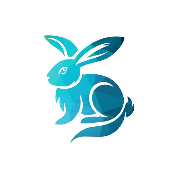 Ilustración vectorial del diseño del logotipo de Rabbit