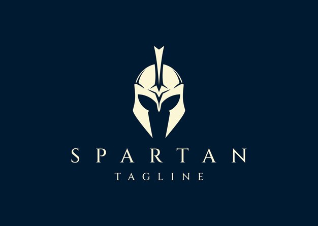 Ilustración vectorial del diseño del logotipo de Spartan Silhouette