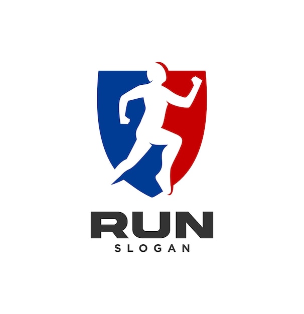 Ilustración vectorial del diseño del logotipo de Sprinter Athletics