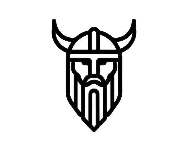 Ilustración vectorial del diseño del logotipo Viking